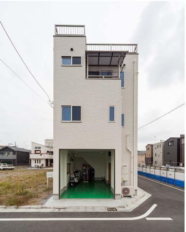 SE構法　屋上　ビルトインガレージ